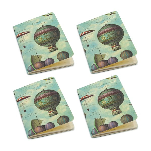 Töövihikud 4tk komplektis, 192lk A6 formaadis Baloons - Kartos-image-1