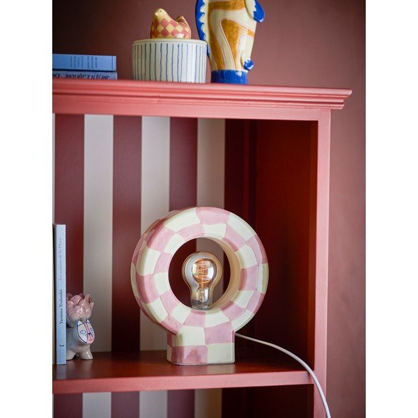 Roosa lauavalgusti (kõrgus 23,5 cm) Vialini - Bloomingville-image-1