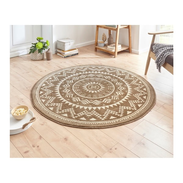 Pruun vaip Celebration , ⌀ 200 cm Valencia - Hanse Home-image-1