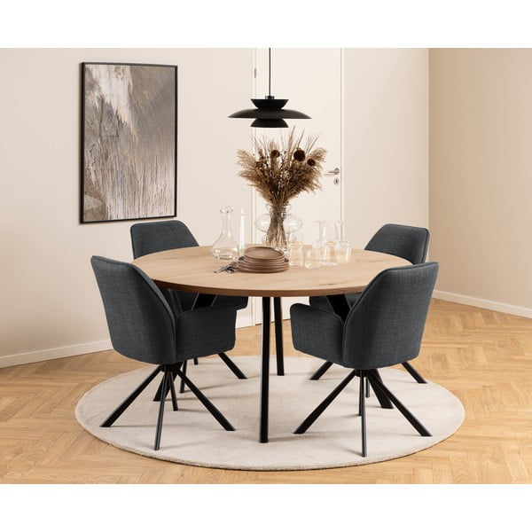 Tumehallid käetugedega söögitoolid 2tk komplektis Glenda - Actona-image-1