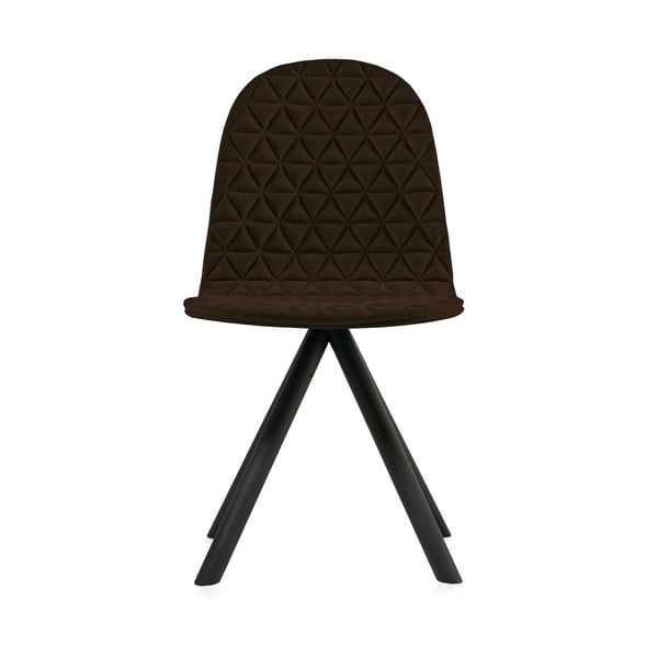 Hnědá židle s černými nohami IKER Mannequin Triangle