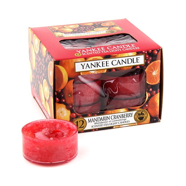 12 lõhnaküünla komplekt Mandariini ja jõhvikaga, põlemisaeg 4 tundi. Mandarin Cranberry - Yankee Candle