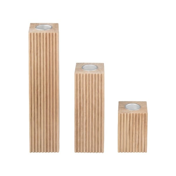 Puidust küünlajalad 3tk komplektis Dreva - Blomus