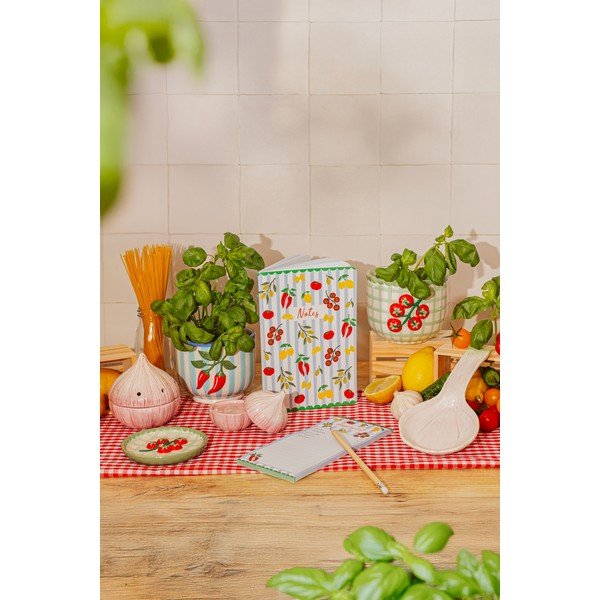 Keraamiline käsitsi maalitud lillepotile mõeldud kaas ø 12 cm Chilli - Sass & Belle-image-2