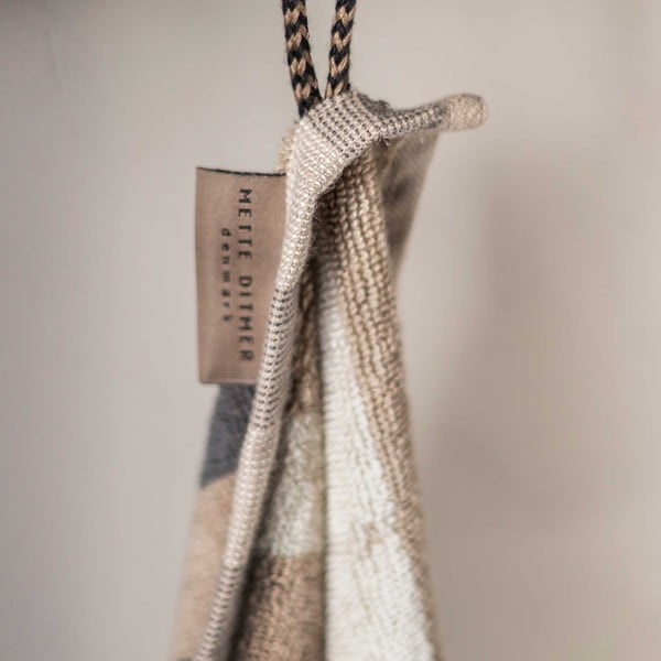 Sinihall orgaanilisest puuvillast rätik 50x90 cm Disorder - Mette Ditmer Denmark-image-3