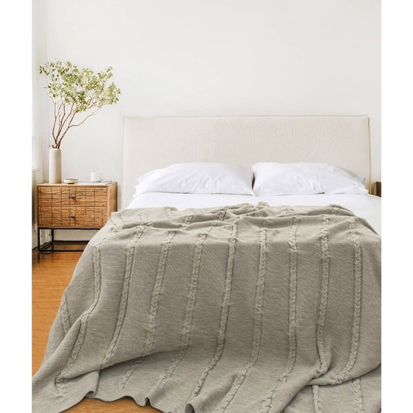 Beež voodikate 200x220 cm Trenza - Oyo Concept-image-2