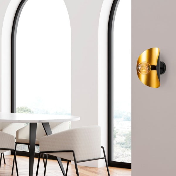 Must-kuldne seinavalgusti Sivani - Opviq lights-image-3