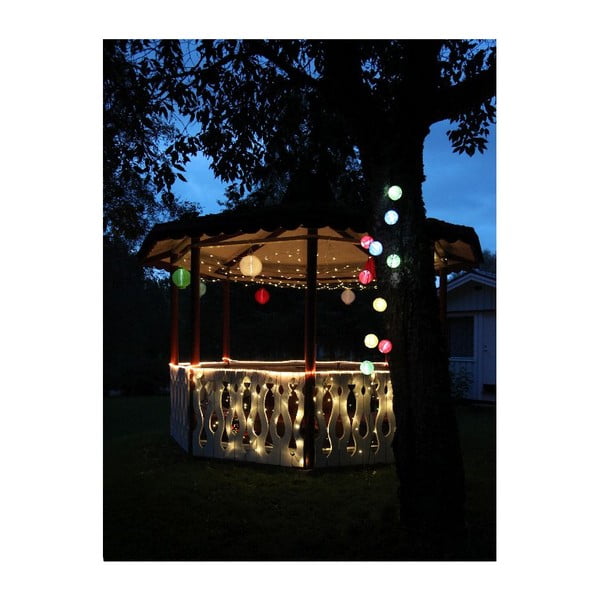 Valge päikesepaneeliga LED-latern, ø 20 cm - Star Trading-image-2