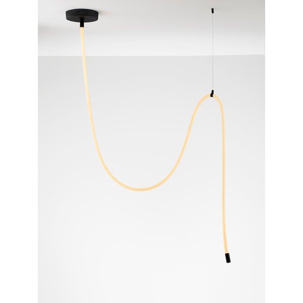 Valge/mattmust terasest hämardatav LED-rippvalgusti Ilane - Nova Luce-image-4