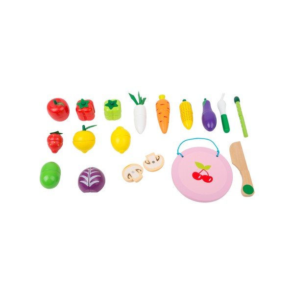 Laste puidust mänguasjade komplekt Velcro Fruits ja Vegatable (puuviljad ja köögiviljad) - Legler-image-3