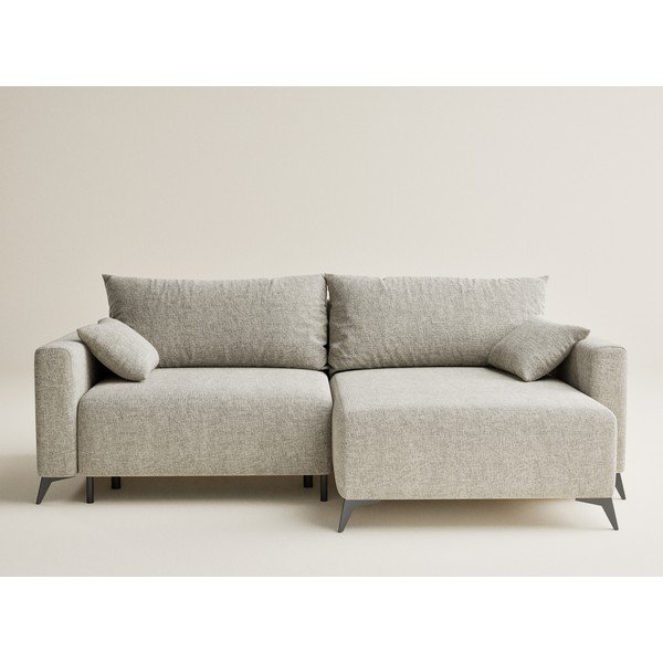 Beež šenilldiivanvoodi/panipaigaga nurgadiivan (parem nurk/diivanvoodiga) Leon - Maison de Rêve-image-2