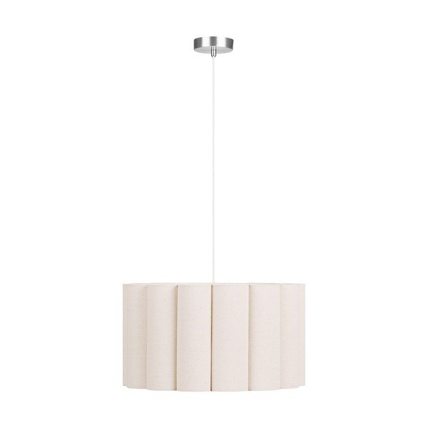 Beež linane ripplamp ø 45 cm Watton - House Nordic