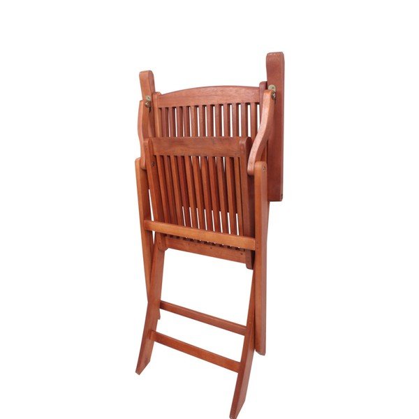 2 eukalüptist kokkupandavat aiatoolist koos käetugedega Stockholmi komplekt. - Garden Pleasure-image-1