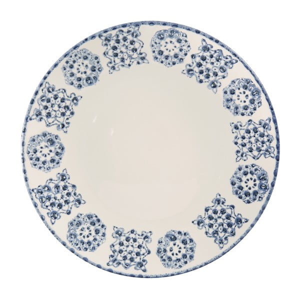 Modro-bílý kameninový talíř Côté Table Faro, ⌀ 26,5 cm