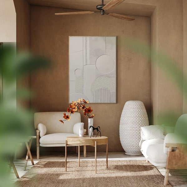 Käsitsi maalitud elementidega maal 70x100 cm Lan - Styler-image-1