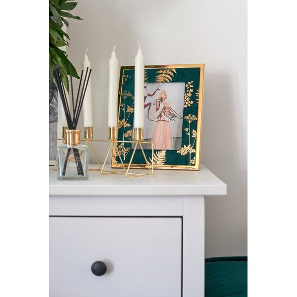 Roheline ja kuldne lauapildiraam , 15 x 20 cm Glam - Mauro Ferretti-image-1