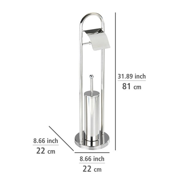 Hõbedane tualettpaberihari koos tualettpaberi hoidjaga Vasto - Wenko-image-3