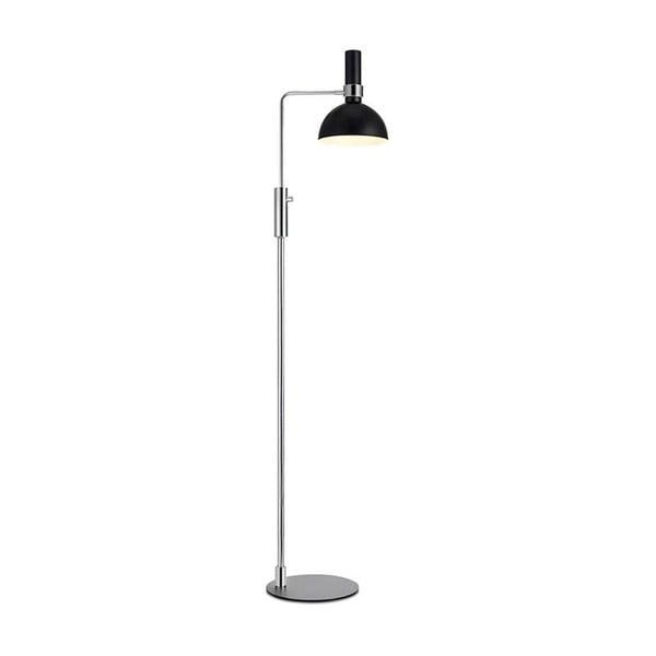 Stojací lampa v černo-stříbrné barvě Markslöjd Larry