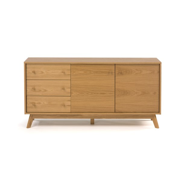 Tammedekooriga madal kummut 149x75 cm Kensal - Woodman