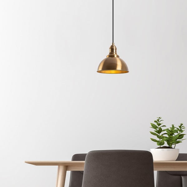 Pronksivärvi rippvalgusti metallist varjuga ø 21 cm Varzan - Opviq lights-image-4