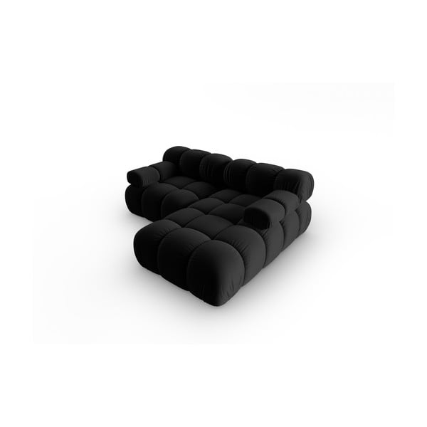 Must sametist nurgadiivan (parem nurk) Bellis - Micadoni Home-image-4