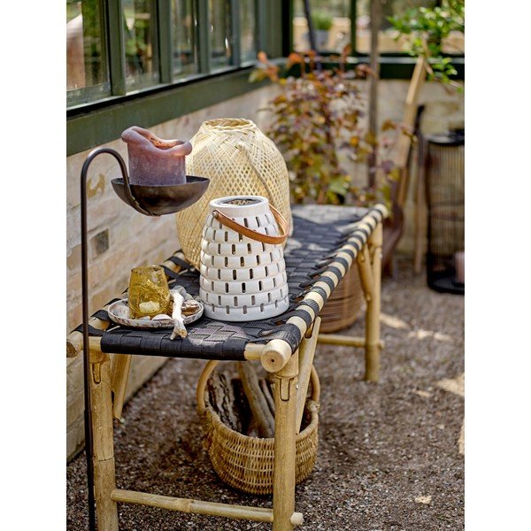 Valge päikesepaneeliga LED-latern (kõrgus 20,5 cm) Treillis - Bloomingville-image-1