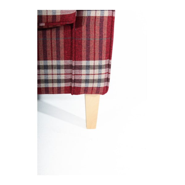 Punane ruuduline tugitool Lorris - Max Winzer-image-2