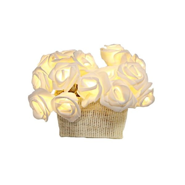 Světelný LED řetěz Best Season White Roses