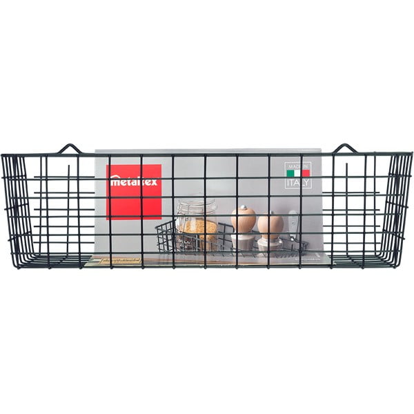 Must seinale paigaldatud köögikorv Lava Koala - Metaltex-image-3