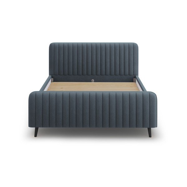 Sinine/halli värvi kaheinimese voodi, millel on riiulid 160x200 cm Lily - Micadoni Home-image-2