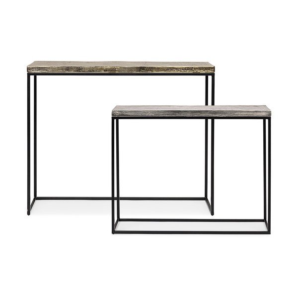 Metallist konsoollauad komplektis 2 tükki 29x99 cm Amira - Bizzotto-image-4
