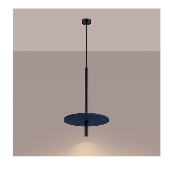 Tumesinine/beež metallist ripplamp ø 30 cm Rilu - Sollux-image-2
