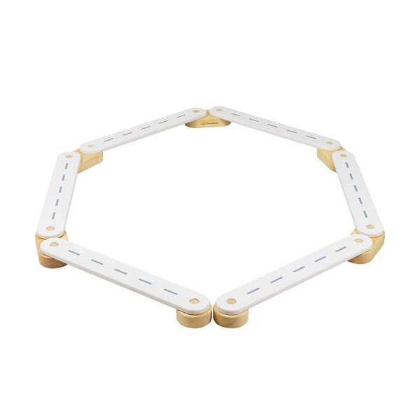 Valge männipuidust sensoorne rada lastele 10x408x5 cm Montessori - Meowbaby-image-2