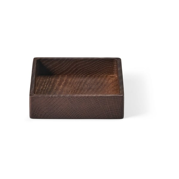 Pruun dekoratiivne puidust hoiukast 11x11x3 cm Square S - LIND DNA