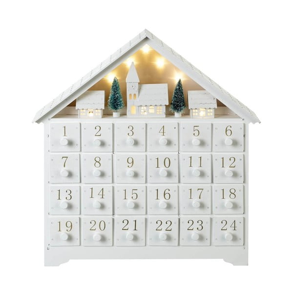 Adventní kalendář s LED osvětlením Parlane, výška 36 cm