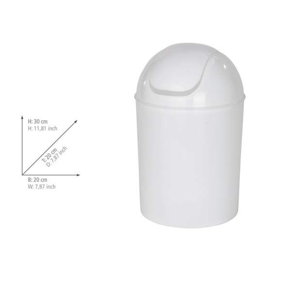 Valge prügikast Economic - Wenko-image-3