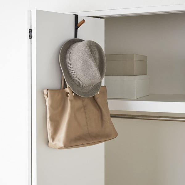 Must metallist uksele riputatav nagi 1,5 cm Tower - YAMAZAKI-image-2