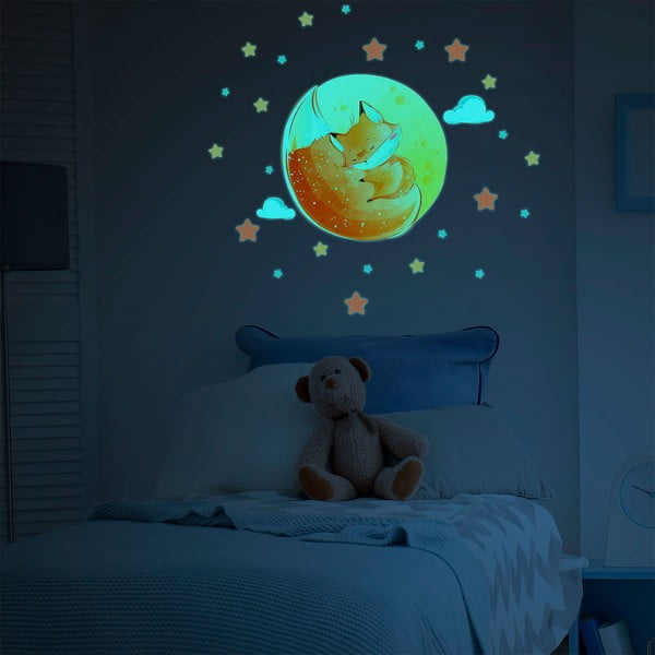 Laste seinakleebis 30x30 cm Dreamy Fox - Ambiance-image-3