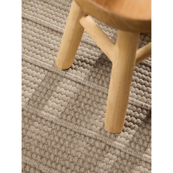 Beež käsitsi kootud villane jooksja 80x250 cm Camden Parker - Ted Baker-image-3