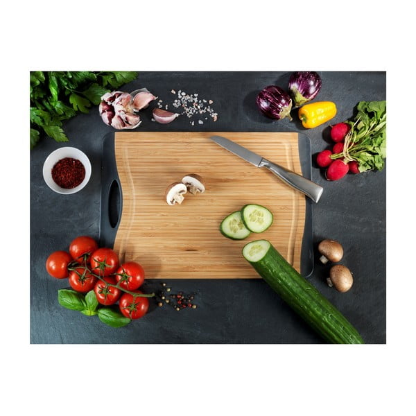 Bambusest valmistatud libisemisvastane lõikelaud , 33 x 23 cm - Wenko-image-3