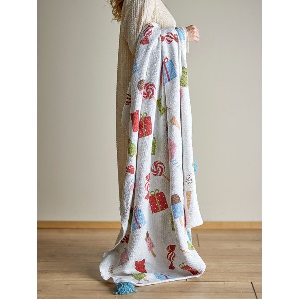 Valge beebitekk 130x160 cm Sweets - Bloomingville Mini-image-1