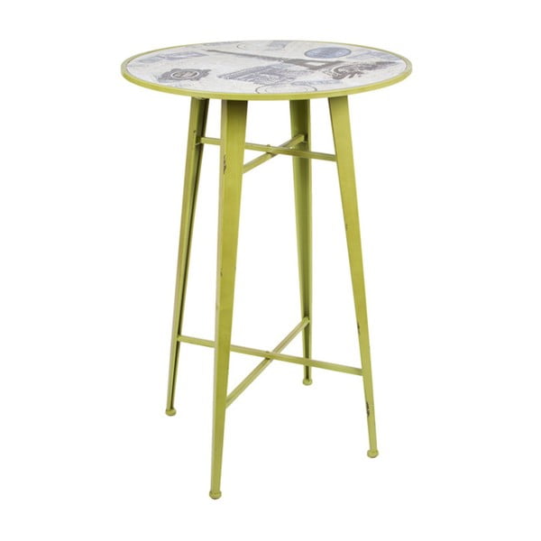 Zelený kovový stolek Santiago Pons Paris