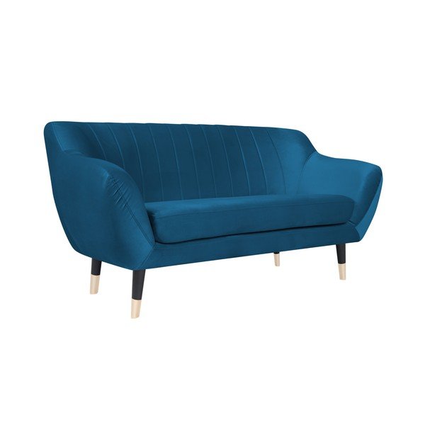 Modrá pohovka s černými nohami Mazzini Sofas Benito, 158 cm-image-2