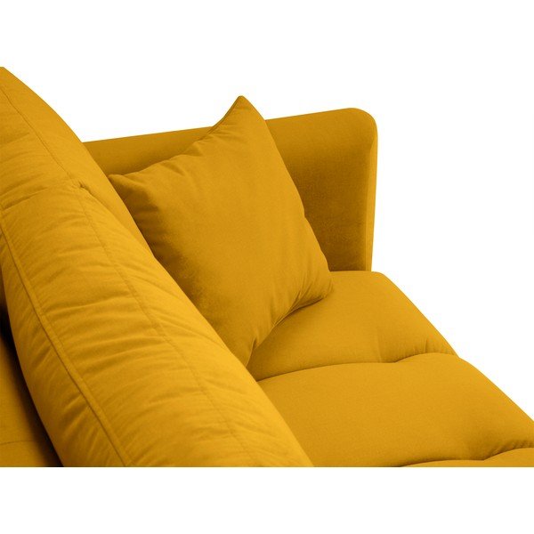 Kollane sametne diivan Octave - Interieurs 86-image-4