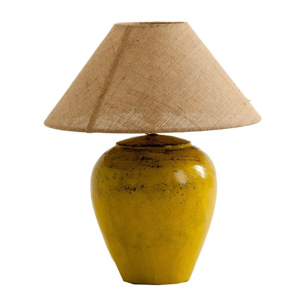 Oranžová stolní lampa z terakoty VICAL HOME Rachim