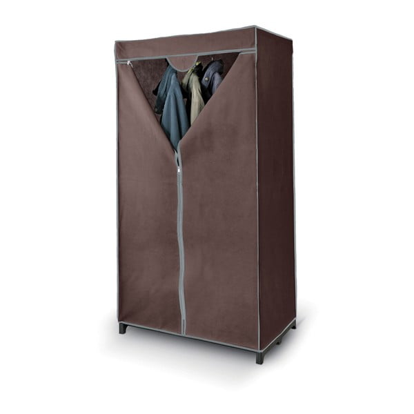 Pruunist kangast riidekapp 75x145 cm Living Closet - Domopak