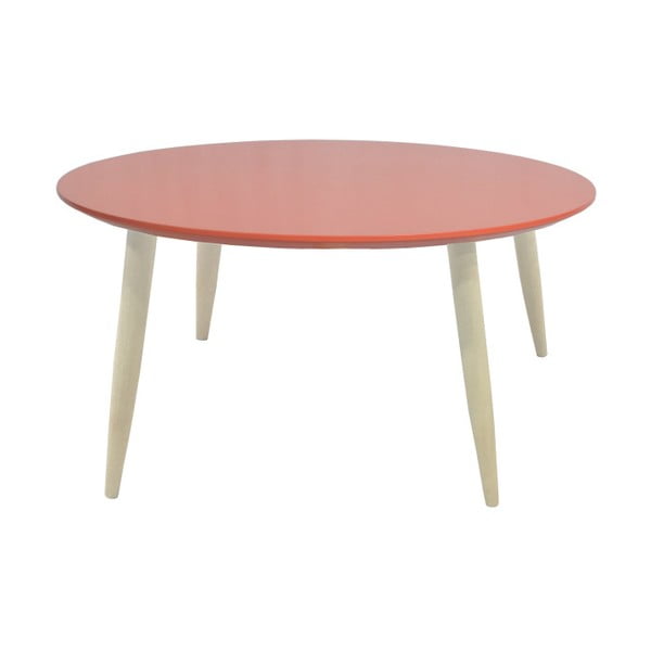 Červený odkládací stolek 13Casa Pastel, Ø 58 cm
