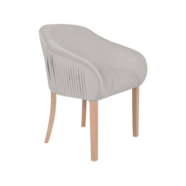 Světle šedé křeslo s područkami Micadoni Home Tipa-image-4