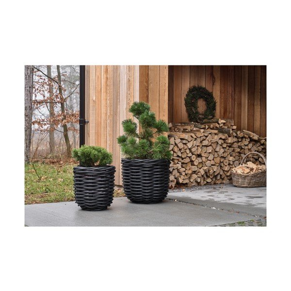 Rotangist lillepotid 2tk komplektis ø 52 cm Vilda - Villa Collection-image-2