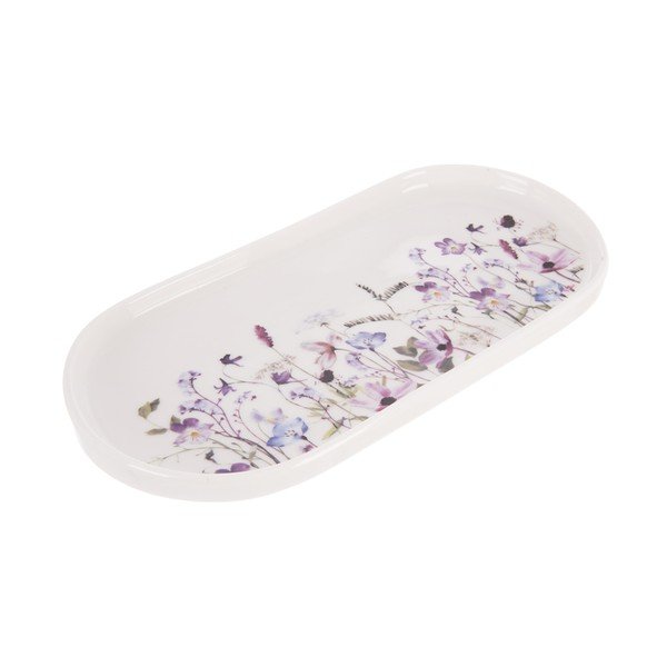 Valge/lilla portselanist serveerimistaldrik Louka - Orion-image-2